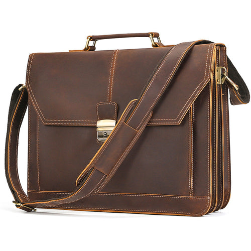Classic Leather Laptop Bag