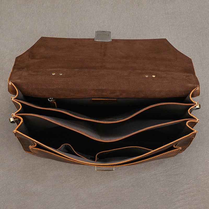 Classic Leather Laptop Bag