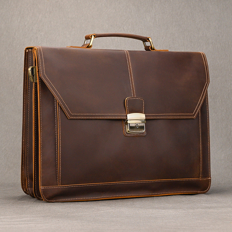 Classic Leather Laptop Bag