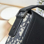 Patterned Canvas Saddle Bag