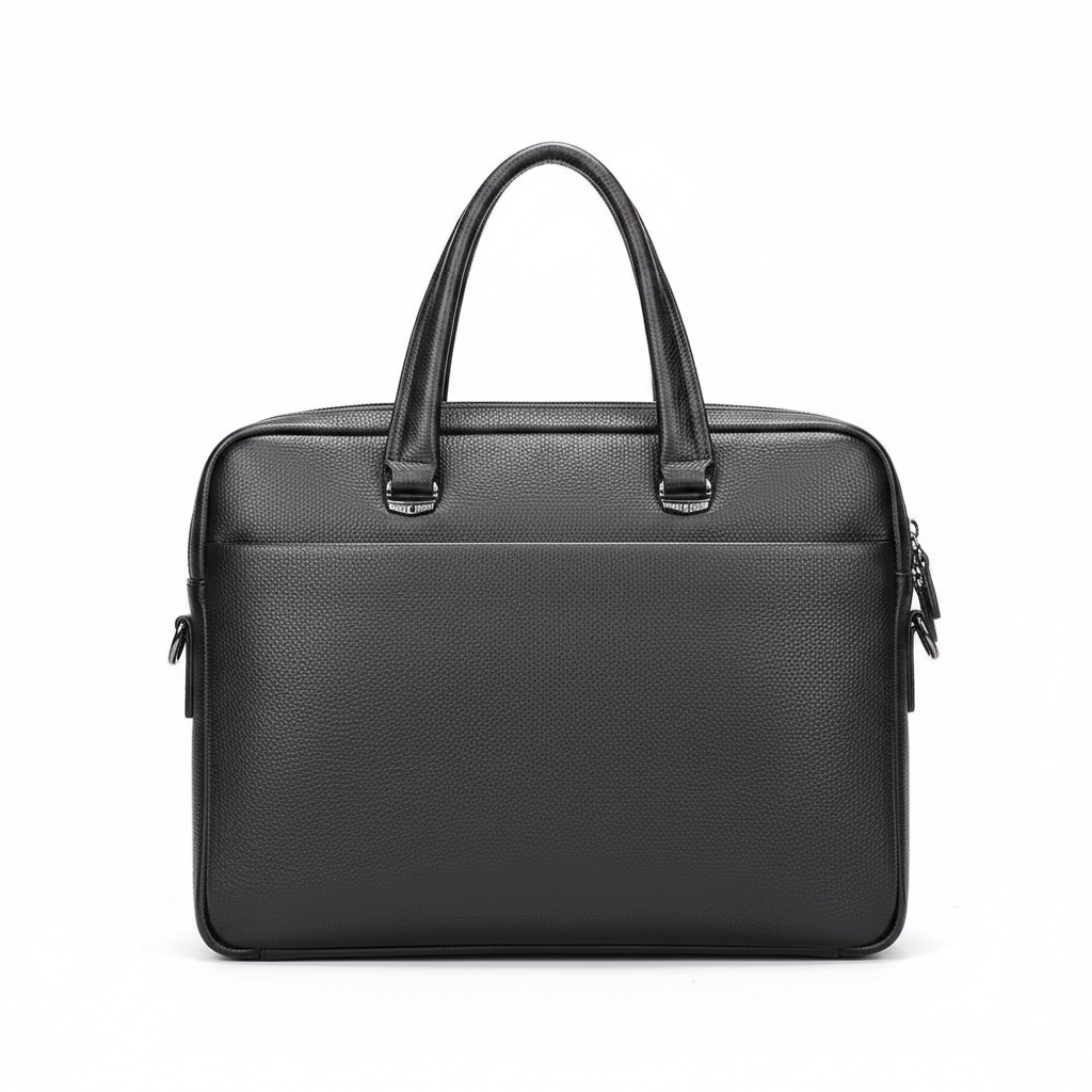 Pebbled Leather Laptop Bag