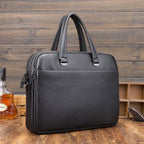 Pebbled Leather Laptop Bag