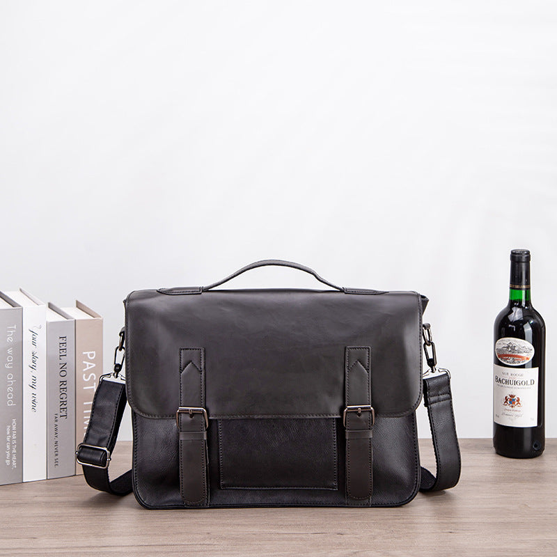 Vintage Leather Messenger Bag